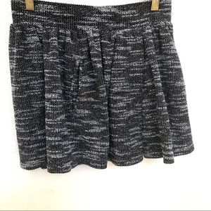 FREE PEOPLE FLIPPY FLOPPY XS Black White Skirt s/p